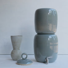 Load image into Gallery viewer, Hand Thrown Colour Glazed Ceramic Gravity Fed Water Filter
