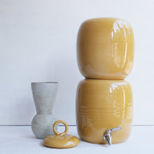 Load image into Gallery viewer, Hand Thrown Colour Glazed Ceramic Gravity Fed Water Filter
