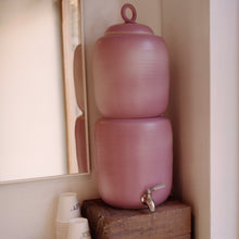 Load image into Gallery viewer, Hand Thrown Colour Glazed Ceramic Gravity Fed Water Filter

