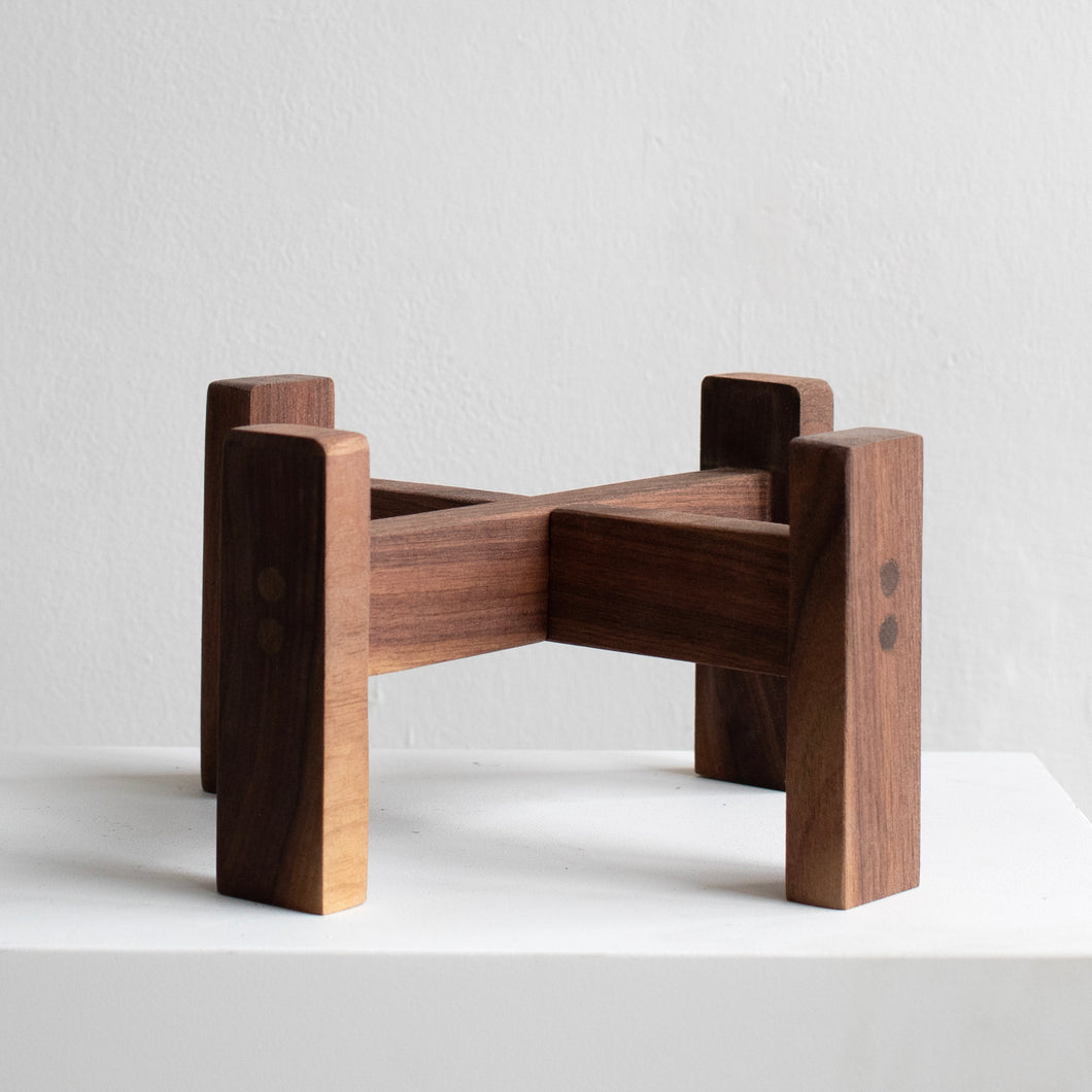Hand Made Wooden Stand for Slip Cast Vessel