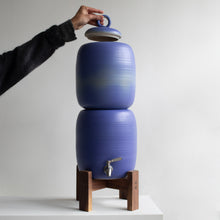 Load image into Gallery viewer, Hand Made Wooden Stand for Hand Thrown Vessel
