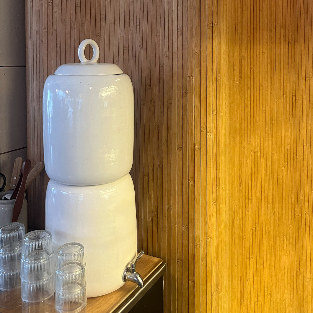 Ceramic Gravity-Fed Water Vessel and Filter